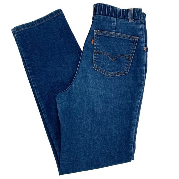 Vintage 70s Levi's Orange Tab Jeans Straight Leg Paper Tag Missus 12 Modern 2/4 - Picture 9 of 14